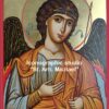 Hand-painted icon of St Arch. Michael